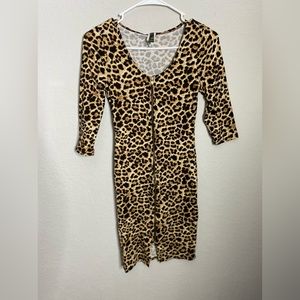 Cheetah Print Bodycon Dress